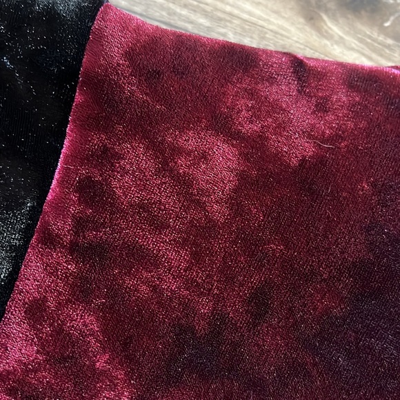 Hartly Black Halo Black/Wine Velvet Strapless Rumor Velvet Cocktail Dress - Picture 5 of 9